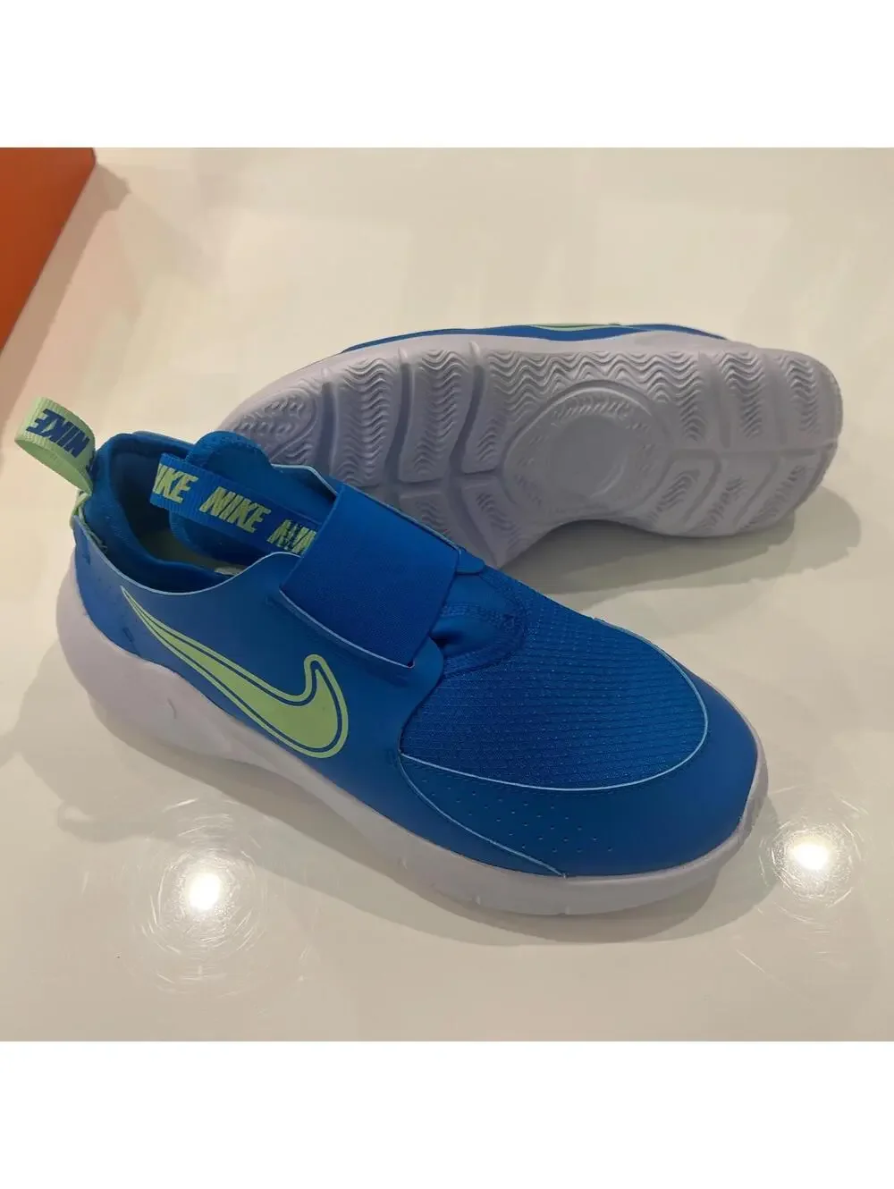 Boy's Nike Flex Runner 3 Sneaker Big Kid FN1294-400 Blue Mesh Size 7 Y